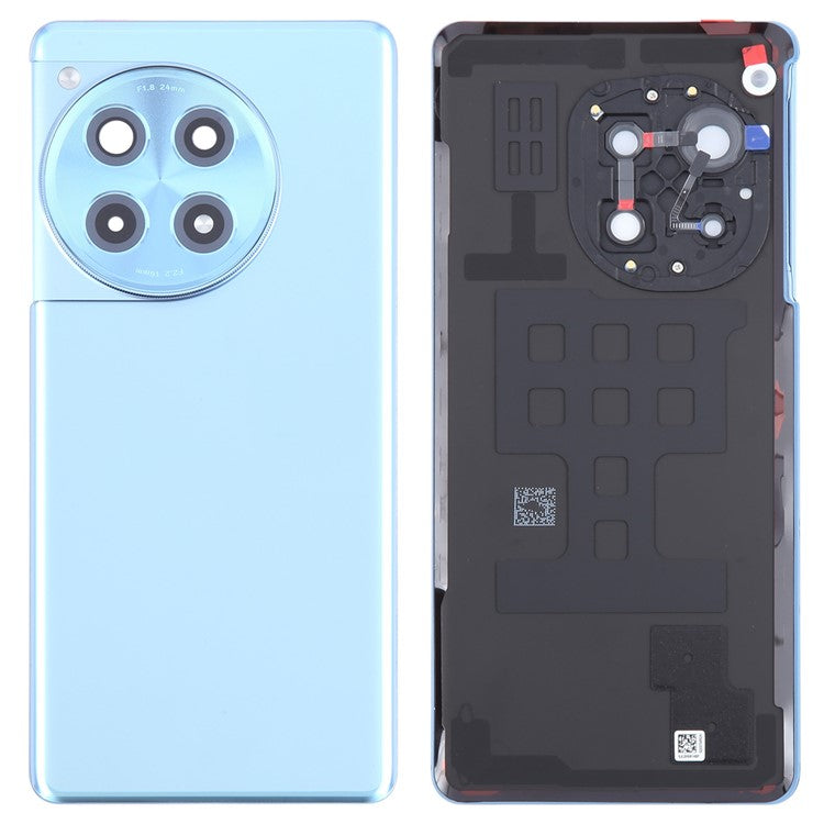 For OnePlus 12R 5G OEM Battery Housing with Adhesive Sticker + Camera Lens Cover - Blue
