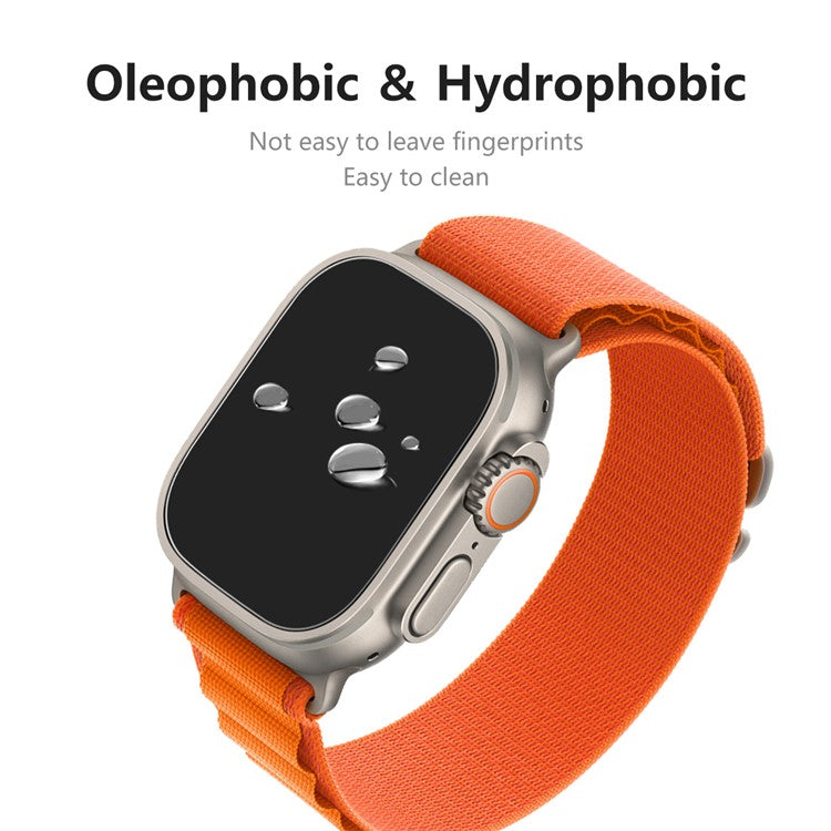 ENKAY HAT PRINCE 2Pcs / Set 0.2mm High Aluminium-Silicon Glass Screen Film for Apple Watch Ultra 2 / Ultra 49mm Clear Screen Protector