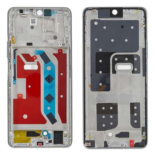 For Honor X9 4G / X9 5G / X30 5G OEM Front Housing Frame Repair Part (without Logo) - Silver