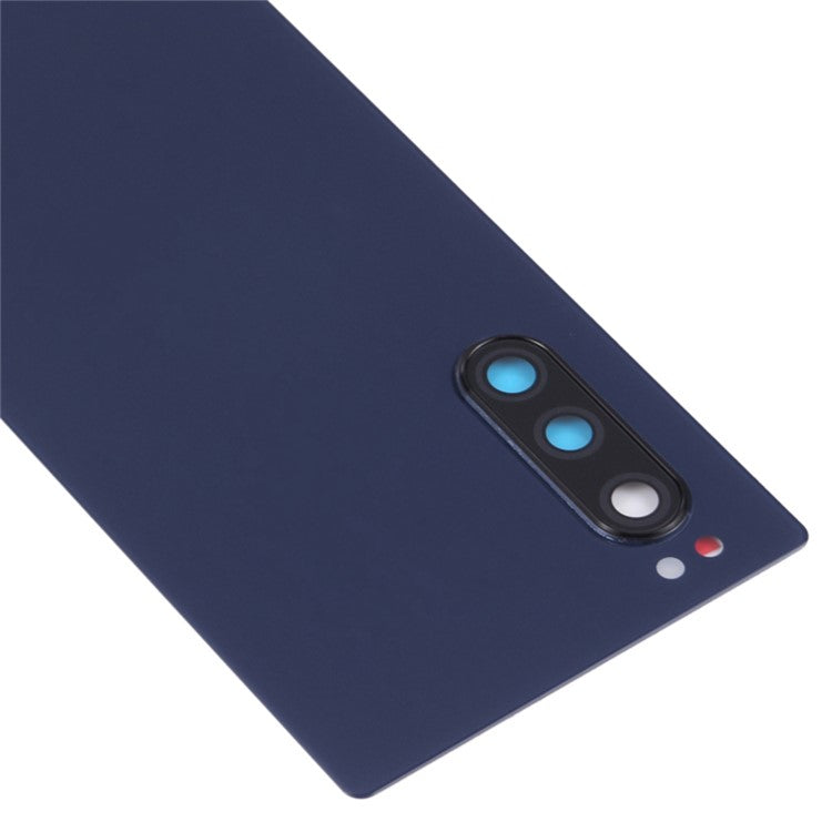 For Sony Xperia 5 OEM Battery Housing Cover Repair Part + Camera Lens Cover - Blue
