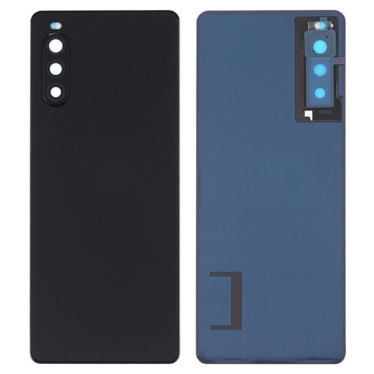 For Sony Xperia 10 II OEM Battery Housing Cover Repair Part + Camera Lens Cover - Black