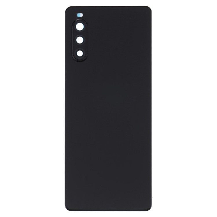 For Sony Xperia 10 II OEM Battery Housing Cover Repair Part + Camera Lens Cover - Black