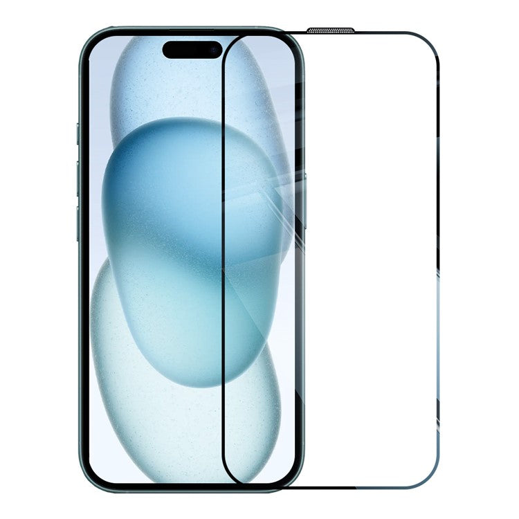 RURIHAI For iPhone 15 Case Clear TPU Phone Cover with Easy Installation High Aluminium-Silicon Glass Film