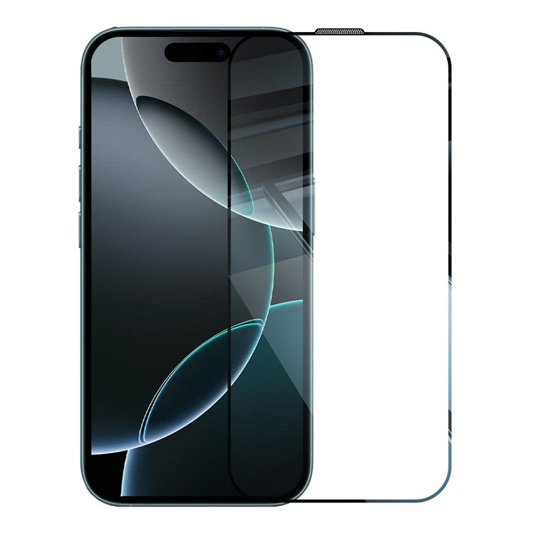 RURIHAI For iPhone 16 Pro Case Clear TPU Phone Cover with Easy Installation High Aluminium-Silicon Glass Film