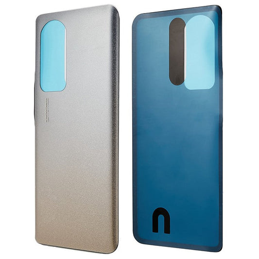 For Honor 70 Pro 5G Battery Housing Cover with Adhesive Sticker Replacement Parts - Crystal Silver