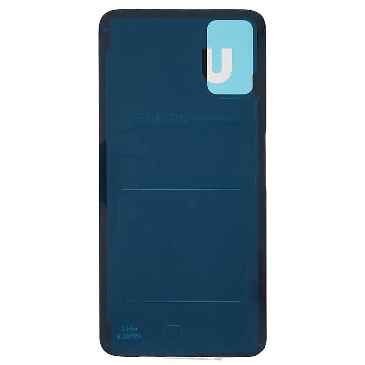 For Honor X10 Max 5G Battery Housing Cover with Adhesive Sticker Replacement Parts - Black