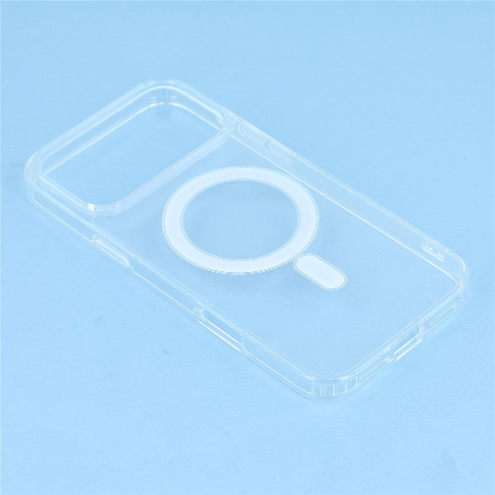 For iPhone 17 Pro Max Phone Case Compatible with MagSafe with Tempered Glass Screen Film + Clear Lens Film