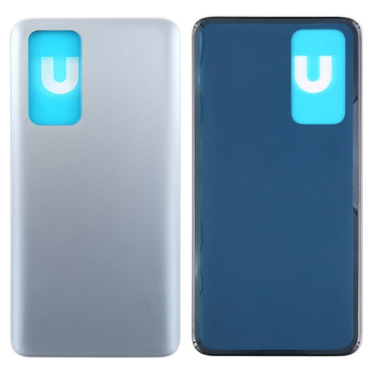 For Huawei P40 4G / P40 5G Back Battery Housing Cover Replacement (without Logo) - Silver