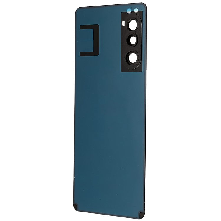 For Sony Xperia 5 II OEM Battery Housing with Adhesive Sticker + Camera Lens Cover - Black