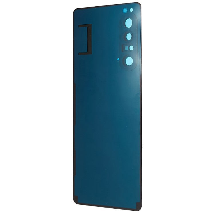 For Sony Xperia 1 II OEM Battery Housing with Adhesive Sticker + Camera Lens Cover - Black