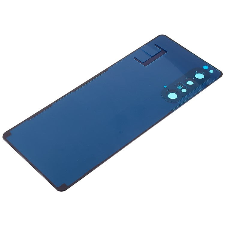 For Sony Xperia 1 II OEM Battery Housing with Adhesive Sticker + Camera Lens Cover - Purple
