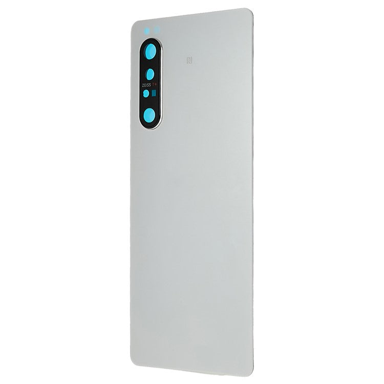 For Sony Xperia 1 II OEM Battery Housing with Adhesive Sticker + Camera Lens Cover - White