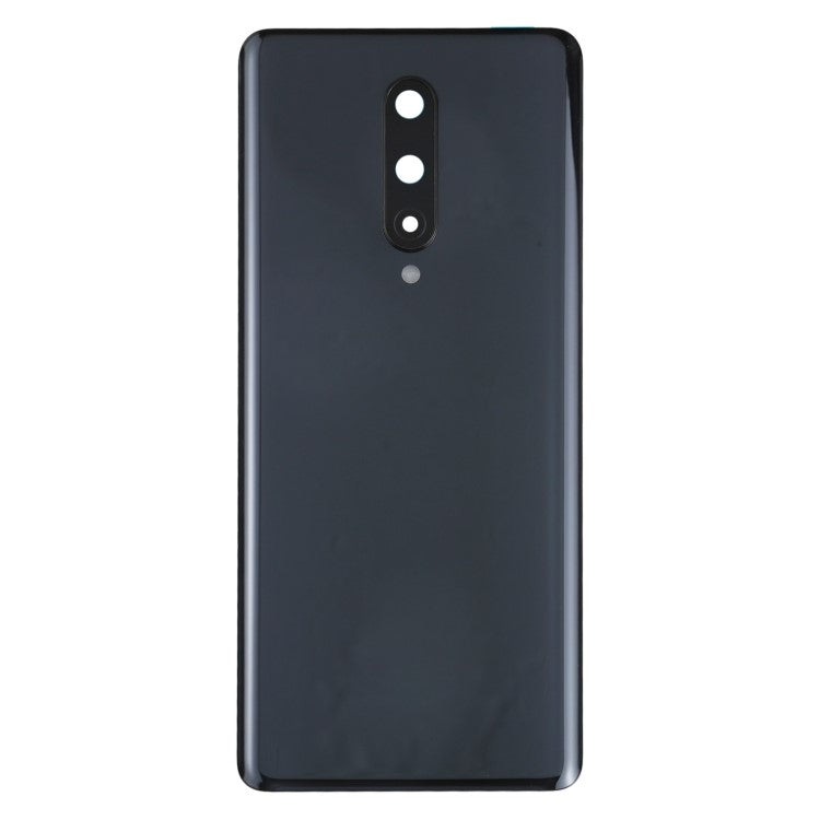 For OnePlus 8 OEM Battery Housing with Adhesive Sticker + Camera Lens Cover - Black