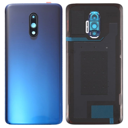For OnePlus 7 OEM Battery Housing with Adhesive Sticker + Camera Lens Cover - Blue