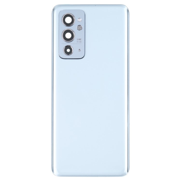 For OnePlus 9RT 5G OEM Battery Housing with Adhesive Sticker + Camera Lens Cover - Silver