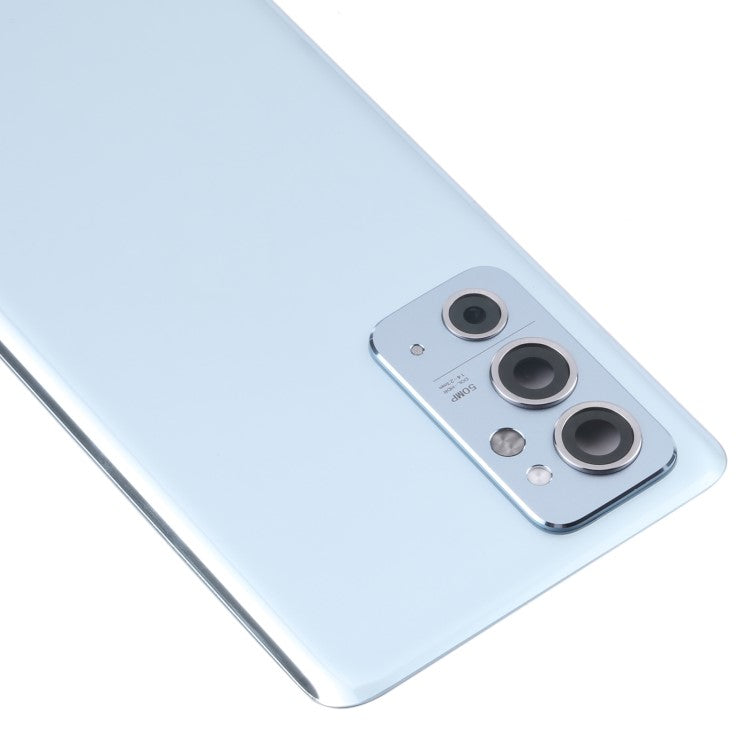 For OnePlus 9RT 5G OEM Battery Housing with Adhesive Sticker + Camera Lens Cover - Silver