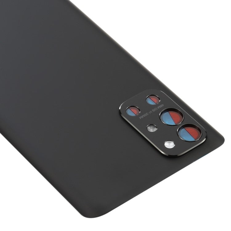 For OnePlus 9R OEM Battery Housing with Adhesive Sticker + Camera Lens Cover - Black