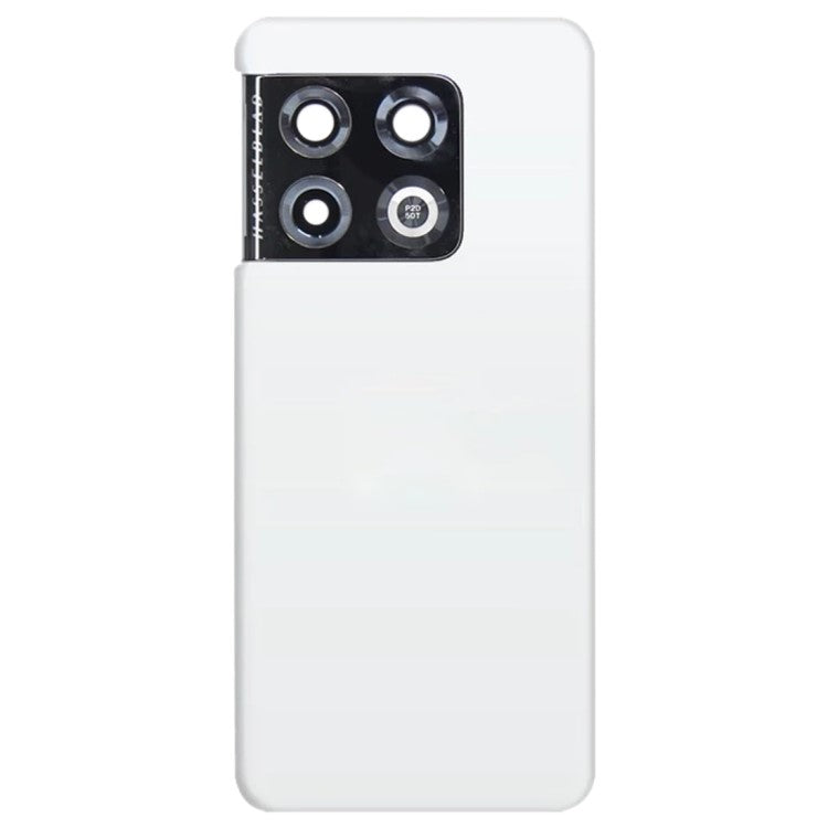 For OnePlus 10 Pro 5G OEM Battery Housing with Adhesive Sticker + Camera Lens Cover - White