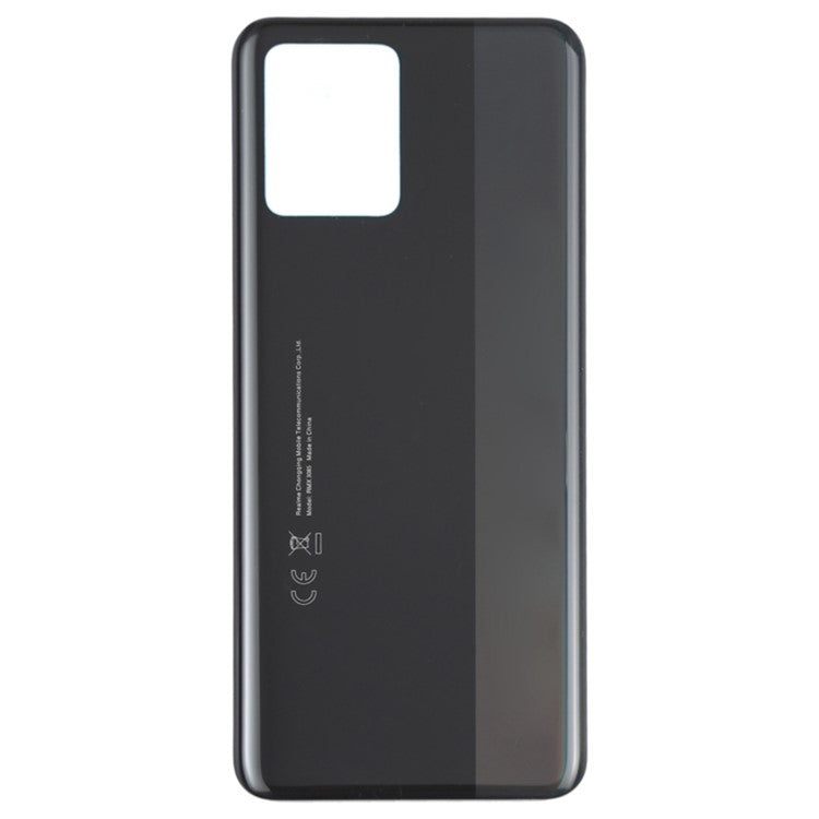 For Realme 8 4G Back Battery Housing Cover Replacement Part - Black