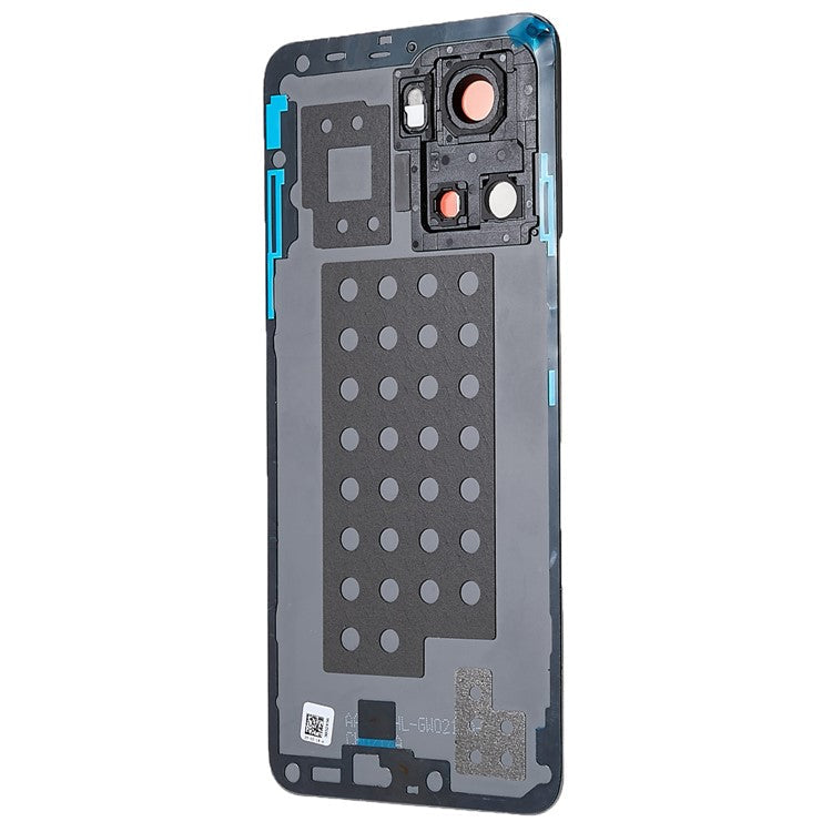 For OnePlus 10R 5G OEM Battery Housing with Adhesive Sticker + Camera Lens Cover - Black