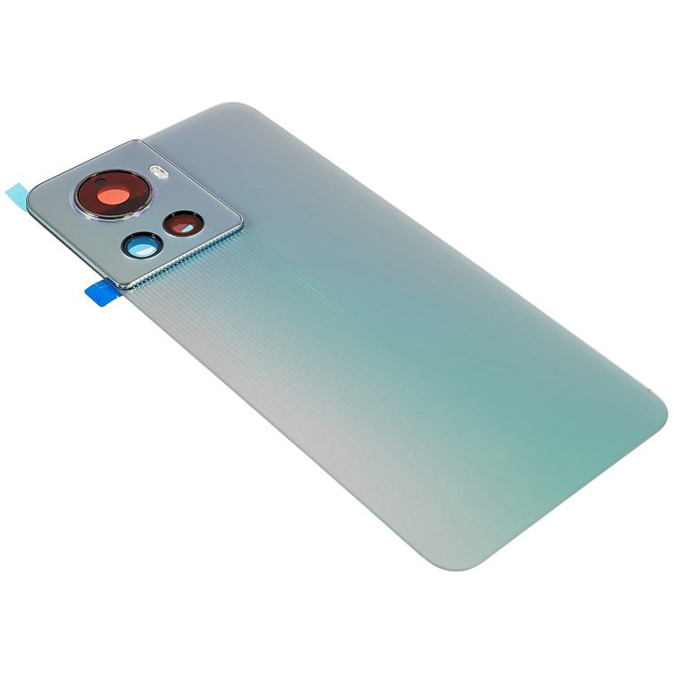 For OnePlus 10R 5G OEM Battery Housing with Adhesive Sticker + Camera Lens Cover - Green