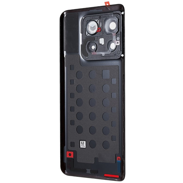 For OnePlus 10T 5G OEM Battery Housing with Adhesive Sticker + Camera Lens Cover - Black