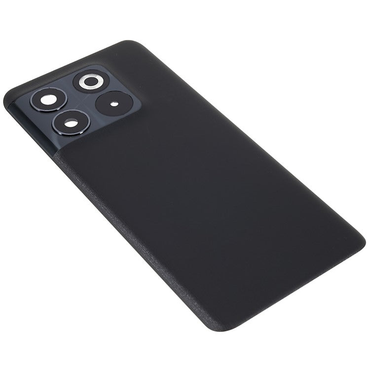 For OnePlus 10T 5G OEM Battery Housing with Adhesive Sticker + Camera Lens Cover - Black