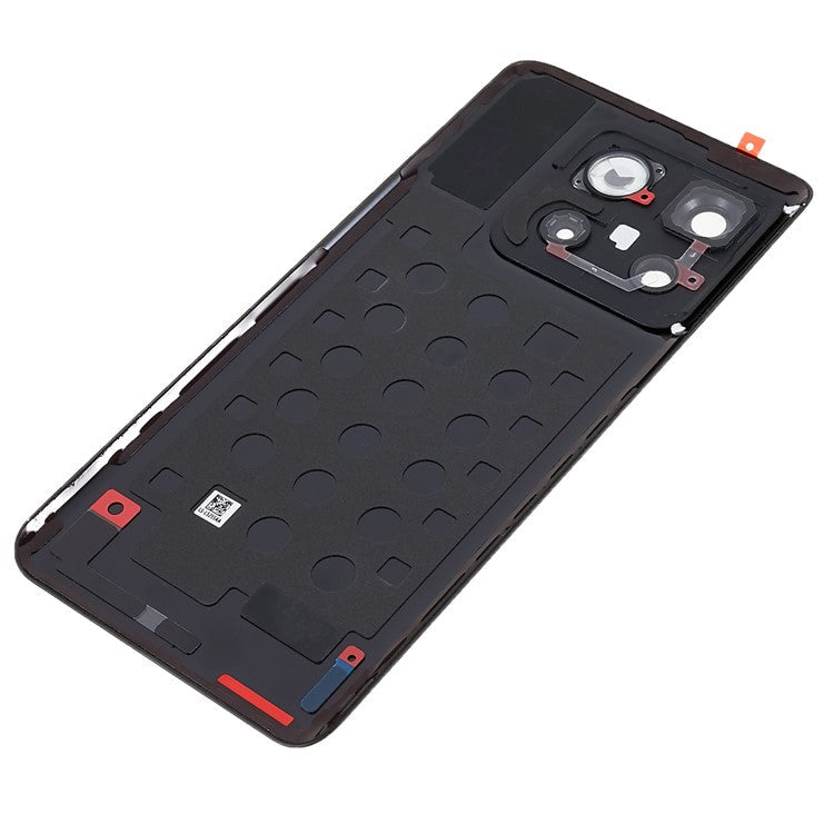 For OnePlus 10T 5G OEM Battery Housing with Adhesive Sticker + Camera Lens Cover - Black