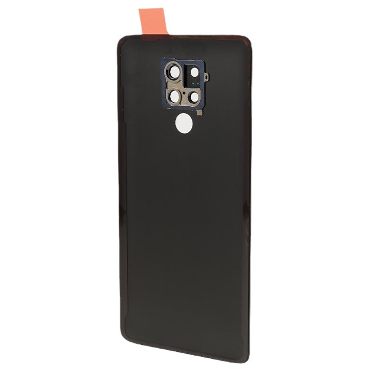 For Huawei Mate 20 X Back Battery Housing Cover with Camera Ring Lens Cover Spare Part (without Logo) - Blue