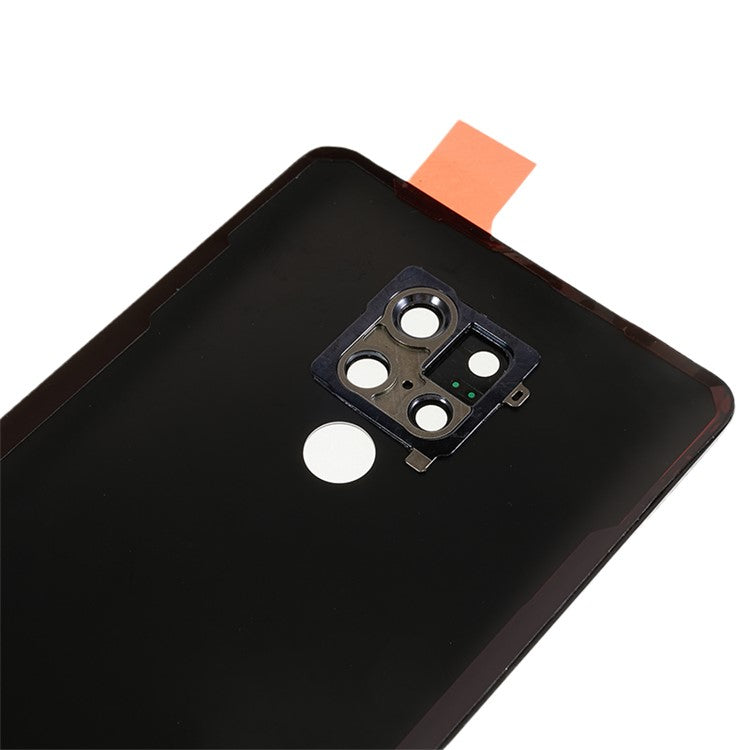 For Huawei Mate 20 X Back Battery Housing Cover with Camera Ring Lens Cover Spare Part (without Logo) - Blue