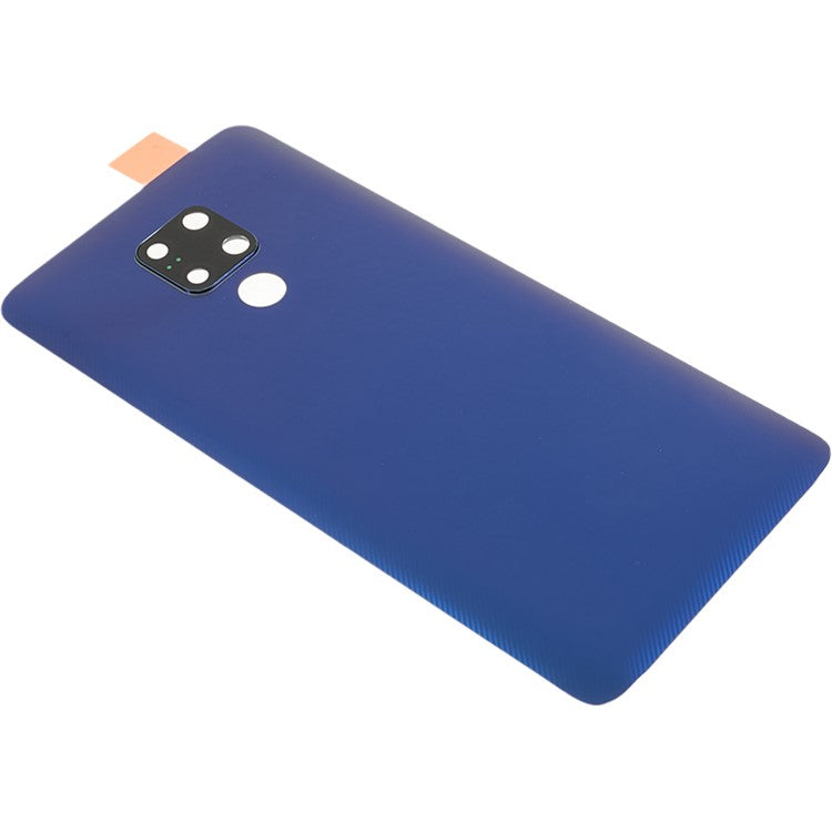 For Huawei Mate 20 X Back Battery Housing Cover with Camera Ring Lens Cover Spare Part (without Logo) - Blue