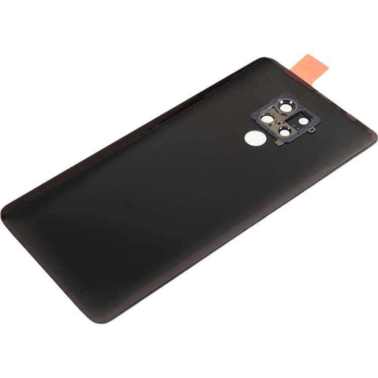 For Huawei Mate 20 X Back Battery Housing Cover with Camera Ring Lens Cover Spare Part (without Logo) - Blue