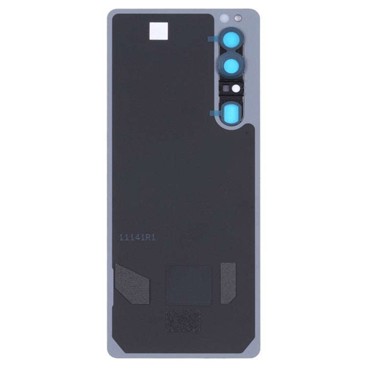 For Sony Xperia 1 III 5G OEM Battery Housing with Adhesive Sticker + Camera Lens Cover - Grey