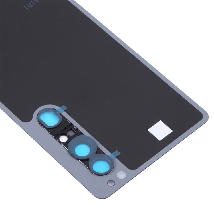 For Sony Xperia 1 III 5G OEM Battery Housing with Adhesive Sticker + Camera Lens Cover - Grey