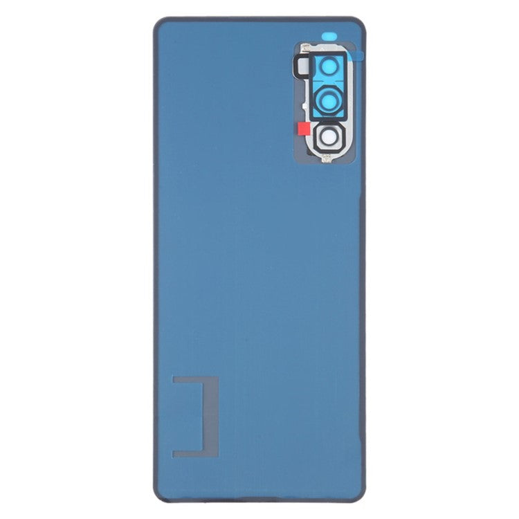 For Sony Xperia 10 IV 5G OEM Battery Housing with Adhesive Sticker + Camera Lens Cover - White