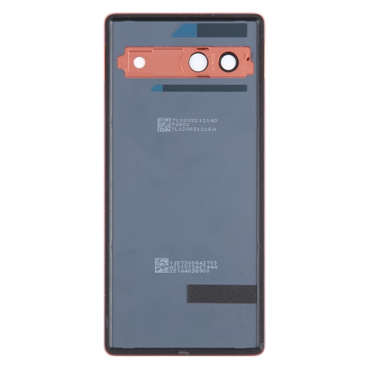 For Google Pixel 7a GWKK3 / GHL1X / G0DZQ / G82U8 OEM Battery Housing Cover Repair Part + Camera Lens Ring Cover - Orange