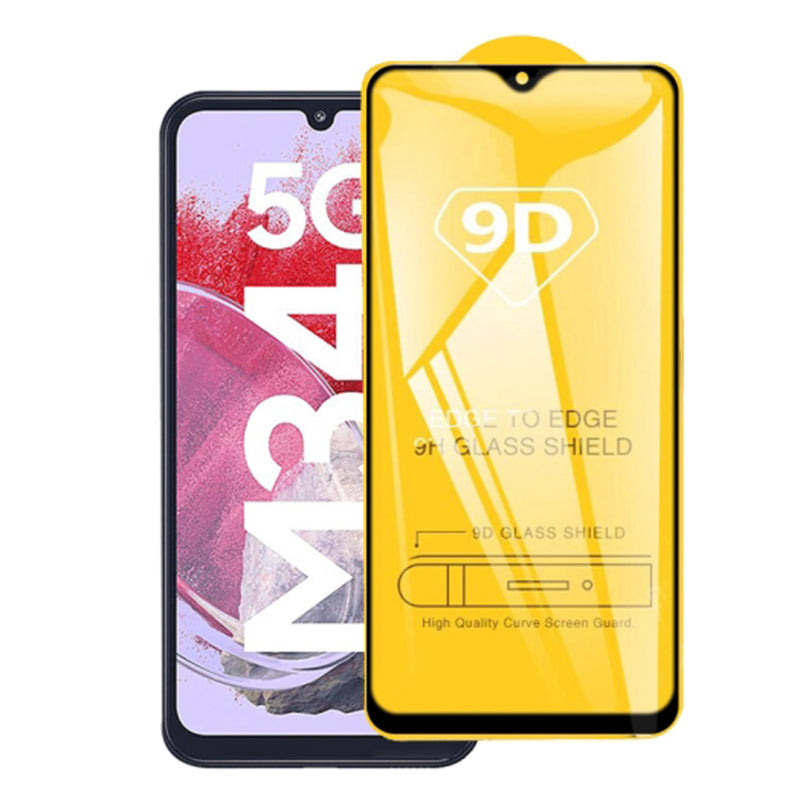 Full Screen Covering Film for Samsung Galaxy F34 5G / M34 5G , Side Glue Tempered Glass Phone Screen Protector