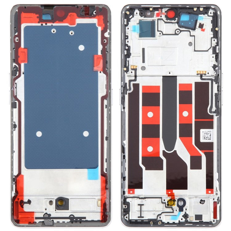 For Oppo A1 Pro 5G Middle Plate Frame Repair Part (A-Side) (without Logo) - Gold