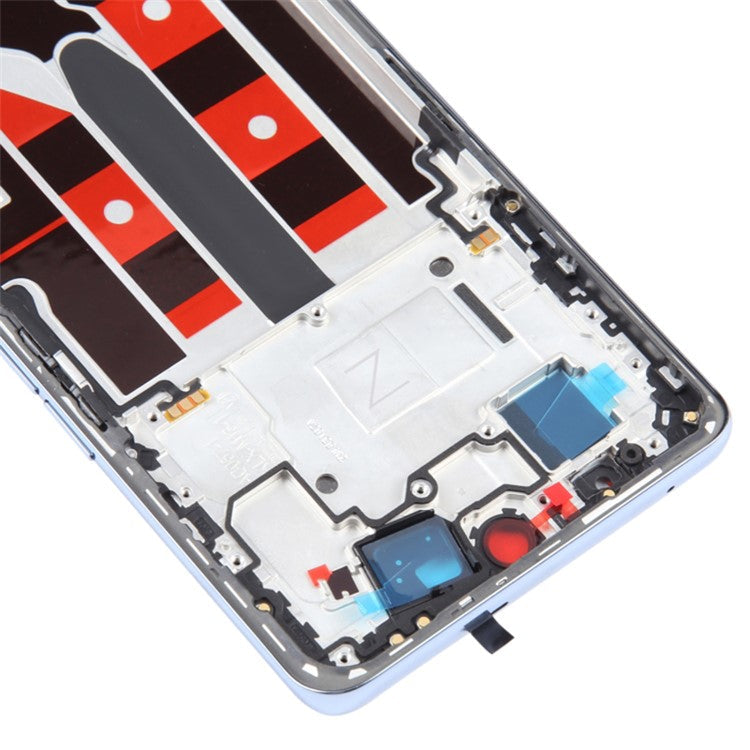 For Oppo Reno8 T 5G Phone Middle Plate Frame Repair Part (A-Side) (without Logo) - Blue