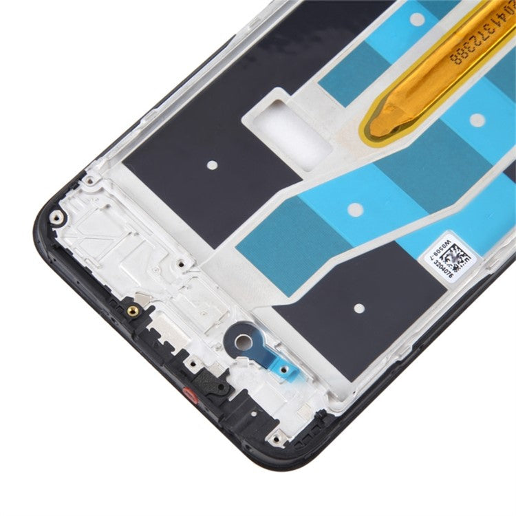 For Realme V25 Cell Phone Middle Plate Frame Repair Part (A-Side) (without Logo)