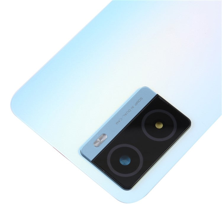 For OnePlus Nord N20 SE 4G CPH2469 OEM Phone Battery Housing with Adhesive Sticker + Camera Lens Cover - Blue