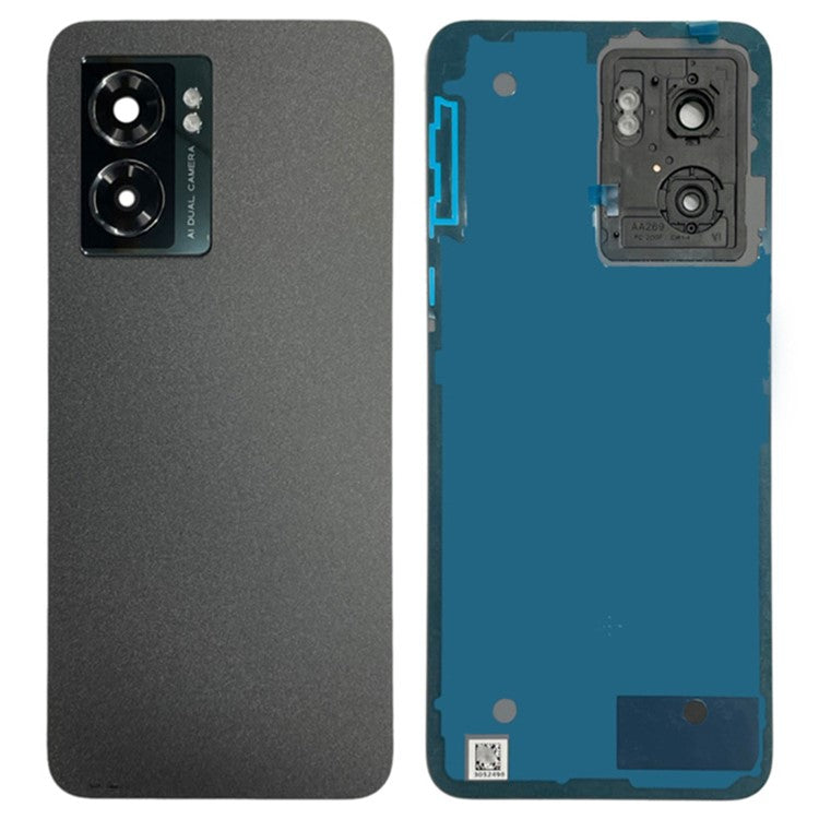 For OnePlus Nord N300 5G CPH2389 OEM Battery Housing with Adhesive Sticker and Camera Lens Cover - Black