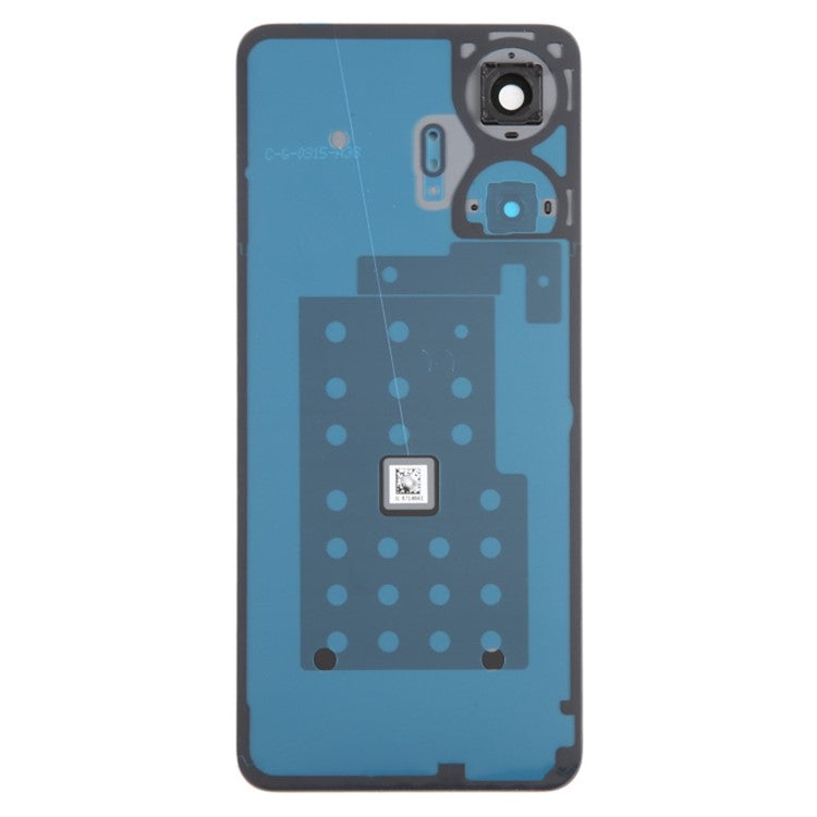 For Realme C55 4G OEM Battery Housing Back Cover with Camera Ring Lens Cover Replacement - Black