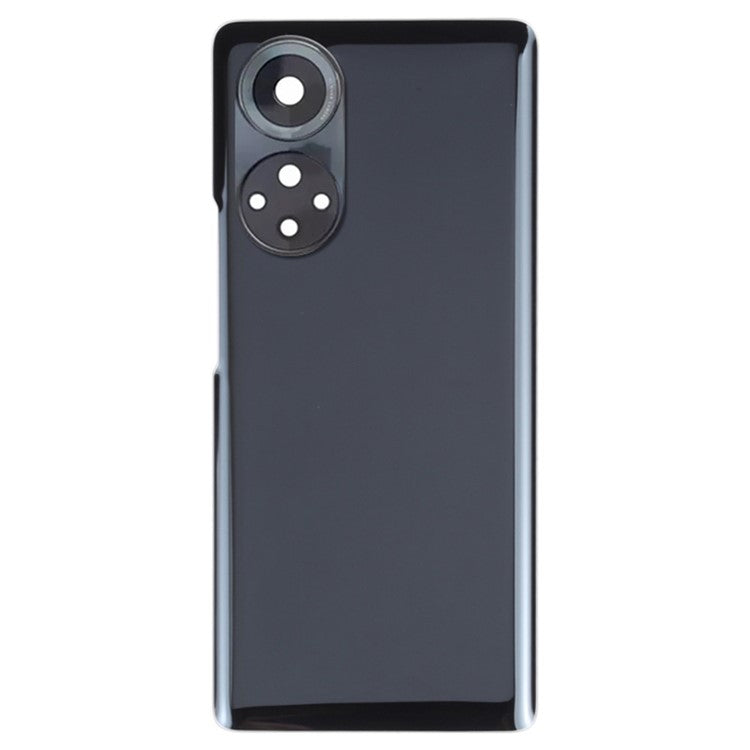 For Honor 50 Pro Housing Battery Door Back Cover with Camera Ring Cover Phone Parts (without Logo) - Black