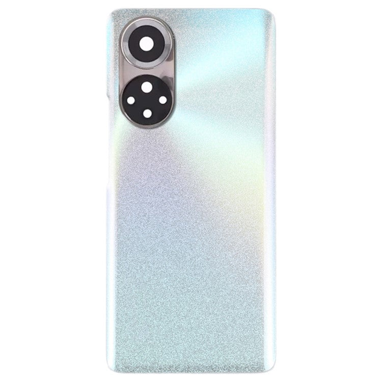 For Honor 50 Pro Housing Battery Door Back Cover with Camera Ring Cover Phone Parts (without Logo) - Silver
