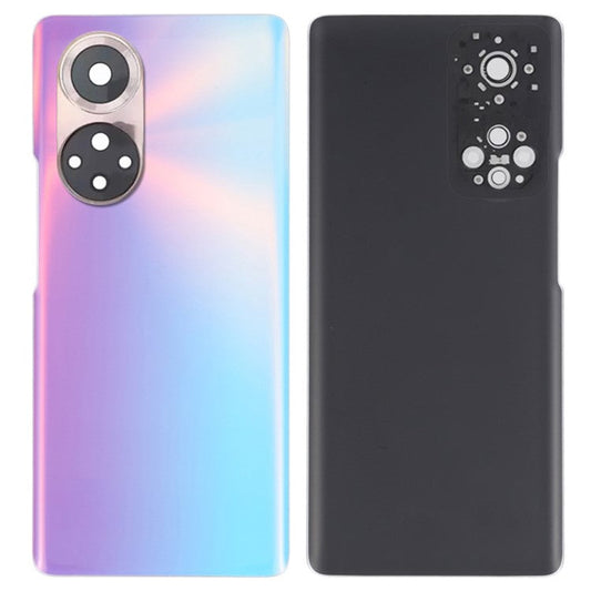 For Honor 50 Housing Battery Door Back Cover with Camera Ring Cover Phone Parts (without Logo) - Amber Red