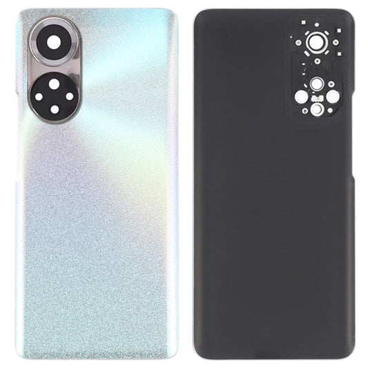 For Honor 50 Housing Battery Door Back Cover with Camera Ring Cover Phone Parts (without Logo) - Silver