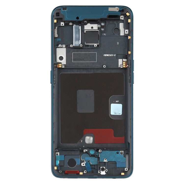 For Oppo Reno / Reno 5G Phone Middle Plate Frame Repair Part (A-Side) (without Logo) - Green