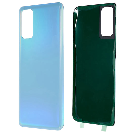 For Samsung Galaxy S20 4G G980  /  S20 5G G981 Battery Housing Cover with Adhesive Sticker (without Logo) - Blue