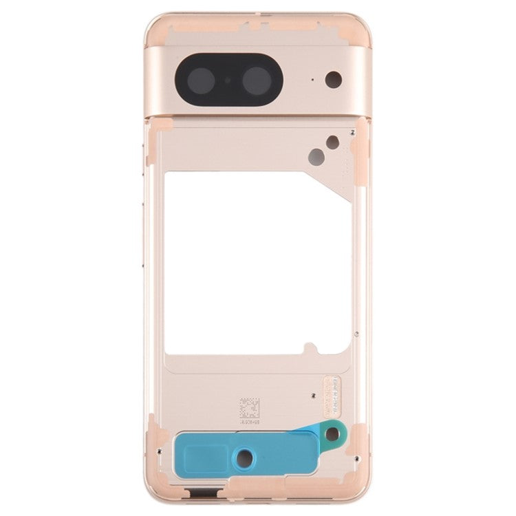 For Google Pixel 8 GKWS6 G9BQD OEM Middle Plate Frame Spare Part (without Logo) - Gold